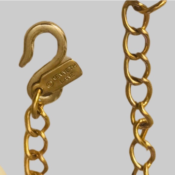 ‼️💥PRICE DROP☄️Kenneth Jay Lane 34” Resin Oval Link Necklace Adjustable Closure - Picture 9 of 9